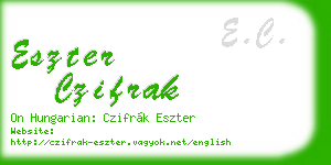 eszter czifrak business card
